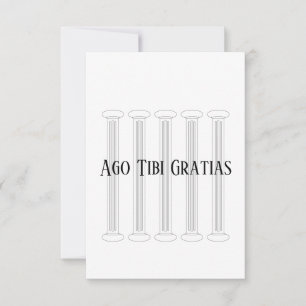 Tarjeta De Agradecimiento Latín