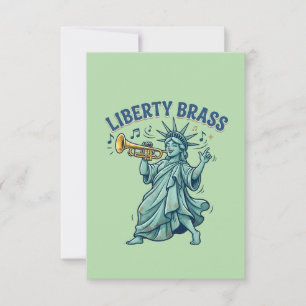 Tarjeta De Agradecimiento Latón de la Libertad
