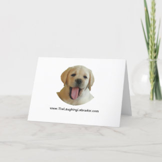 Tarjeta De Agradecimiento Laughing Labrador