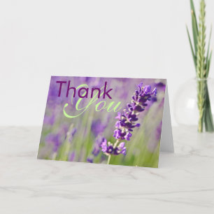Tarjeta De Agradecimiento Lavendar • Gracias cardar