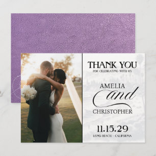 Tarjeta De Agradecimiento Lavender California Passport