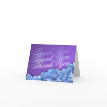 Lavender e Hydrangeas Azules Gracias