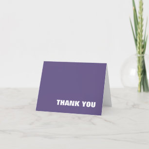 Tarjeta De Agradecimiento Lavender White Modern Boda de fotografía Minimalis