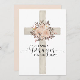 Tarjeta De Agradecimiento Le dije una oración por ti hoy