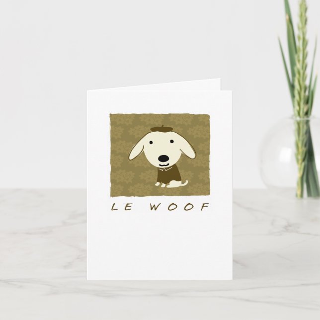Tarjeta De Agradecimiento Le Woof (Anverso)