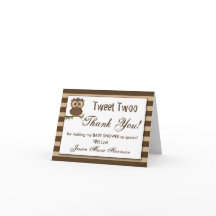 Lechuza Pequeña Cuta | Baby Shower Gracias