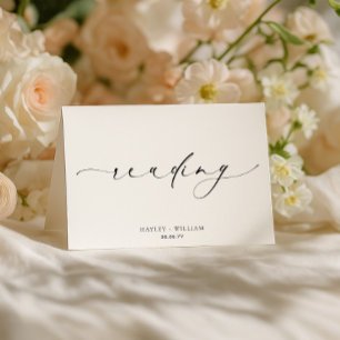 Tarjeta De Agradecimiento Lectura de boda de Ellesmere