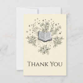 Tarjeta De Agradecimiento Leer libros Libros Mucho