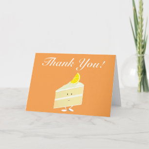 Tarjeta De Agradecimiento Lemon cake slayo gracias