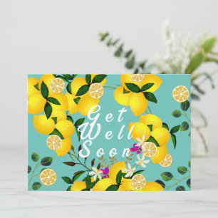 Tarjeta De Agradecimiento Lemon Days Aqua