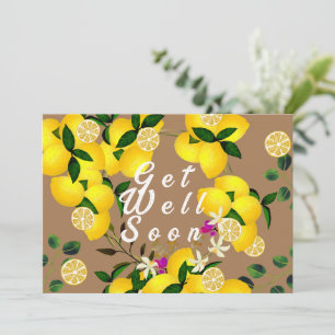 Tarjeta De Agradecimiento Lemon Days Brown