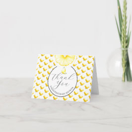 Tarjeta De Agradecimiento Lemon Drop Baby Shower Gracias Cartas