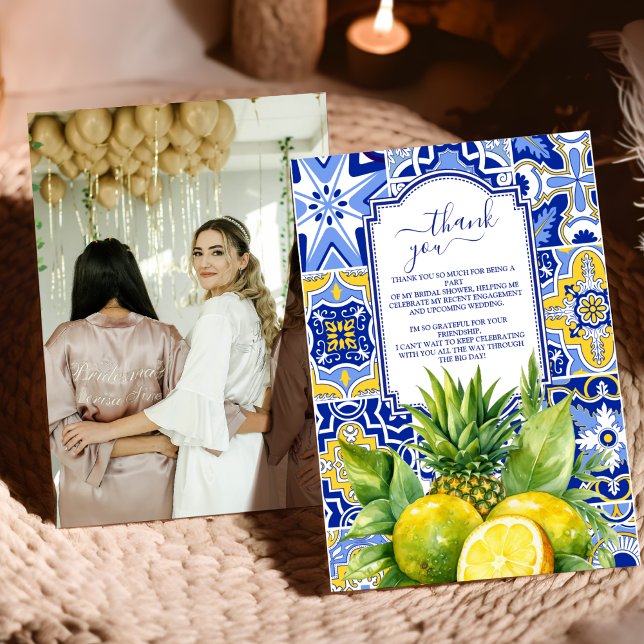 Tarjeta De Agradecimiento Lemon Main Squeeze Desayuno de novia (Subido por el creador)