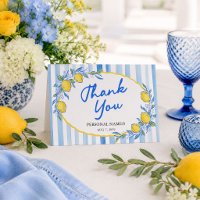 Lemon y Azul Rayado Gracias