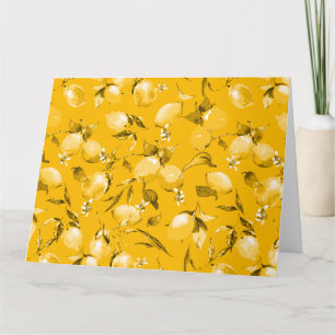 Tarjeta De Agradecimiento Lemones acuarelas 10