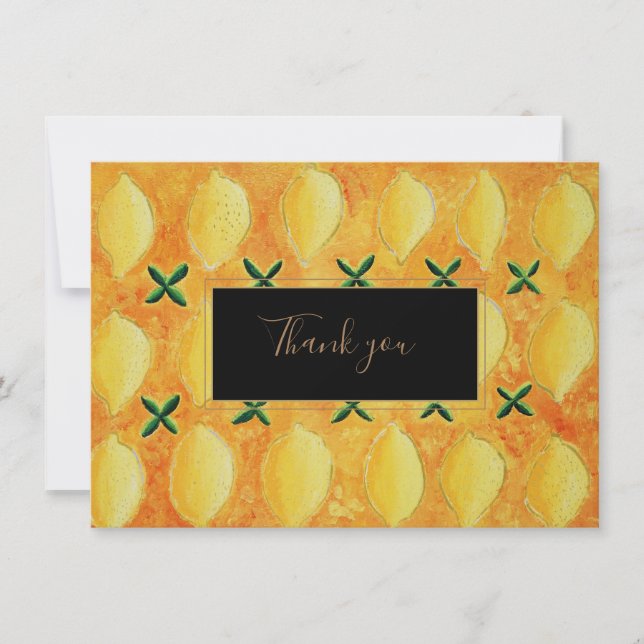 Tarjeta De Agradecimiento LemonGracias (Anverso)