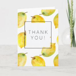 Tarjeta De Agradecimiento Lemons Gracias