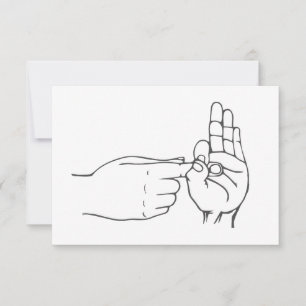 Tarjeta De Agradecimiento Lenguaje Rótulo travieso 