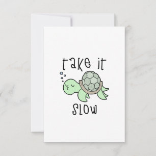 Tarjeta De Agradecimiento Lenta tortuga Motivacional Doy Buena Positividad