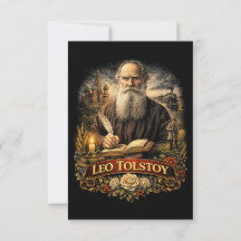 Tarjeta De Agradecimiento León Tolstói