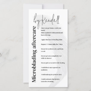 Tarjeta De Agradecimiento Letras en negrita blanca simple