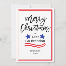 Tarjeta De Agradecimiento Let's Go Brandon Navidad Card