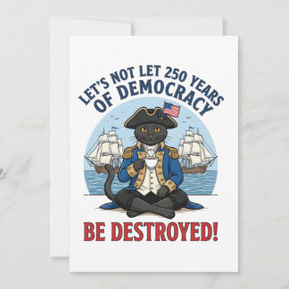 Tarjeta De Agradecimiento Let's Not Let 250th Years Of Democracy 4th of july