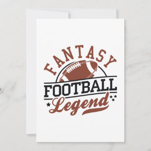 Tarjeta De Agradecimiento Leyenda de Fútbol Fantasía