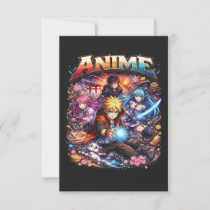 Tarjeta De Agradecimiento Leyendas del Anime