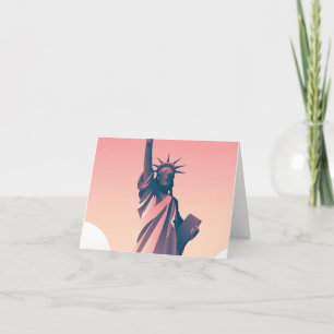 Tarjeta De Agradecimiento Libertad de estatua