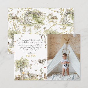 Tarjeta De Agradecimiento Libro de cuentos   Bosque silvestre   Foto Gracias