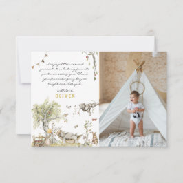 Tarjeta De Agradecimiento Libro de historias | Bosque de bosques | Foto Grac