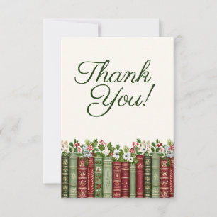 Tarjeta De Agradecimiento Libro de Navidad 'Un Nuevo Capítulo' para Despedid