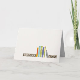 Tarjeta De Agradecimiento Libro-Temático unisex le agradece cardar (el