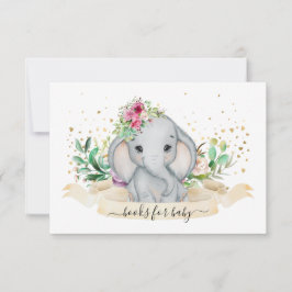 Tarjeta De Agradecimiento Libros Cuadros Para Petición De Bebé