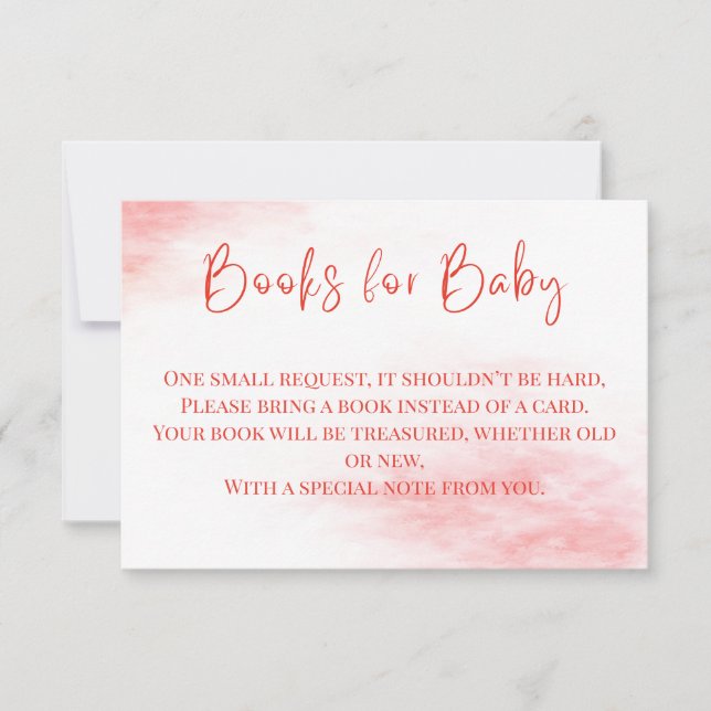 Tarjeta De Agradecimiento Libros de Caramelo de Menta para Bebe Insert | Fes (Anverso)