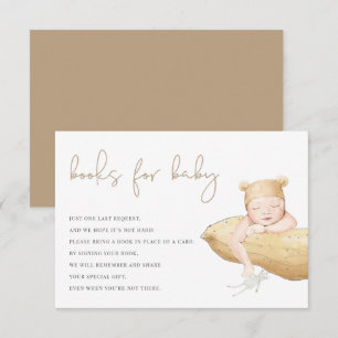 Tarjeta De Agradecimiento Libros de género neutral para bebé Little Peanut