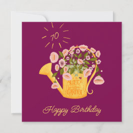 Tarjeta De Agradecimiento Life is better in the garden personalise card