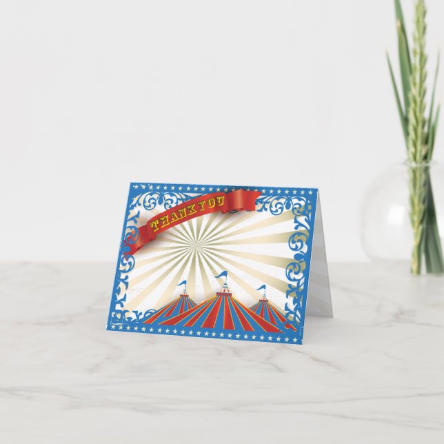 Tarjeta De Agradecimiento LIFE'S A CIRCUS Gracias Card (Anverso)