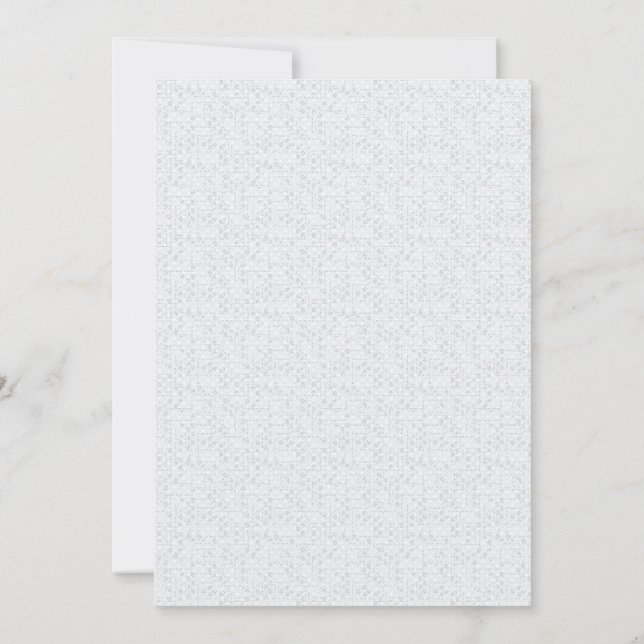 Tarjeta De Agradecimiento Light Gray Geometric Floral Pattern (Reverso)