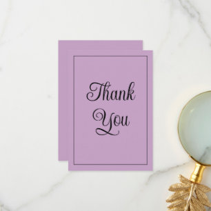 Tarjeta De Agradecimiento Lilac