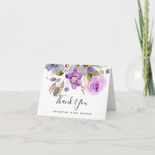 Tarjeta De Agradecimiento Lilac Blooms Gracias