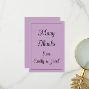 Tarjeta De Agradecimiento Lilac personalizado