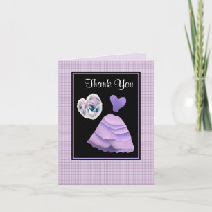 Tarjeta De Agradecimiento LILAC PURPURA Gracias - Despedida de Soltera
