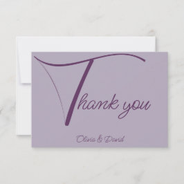 Tarjeta De Agradecimiento Lílago elegante