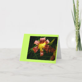 Tarjeta De Agradecimiento Lily