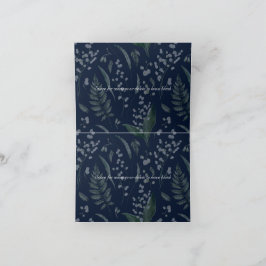 Tarjeta De Agradecimiento Lily del Personalizado Azul Oscuro del Valle II