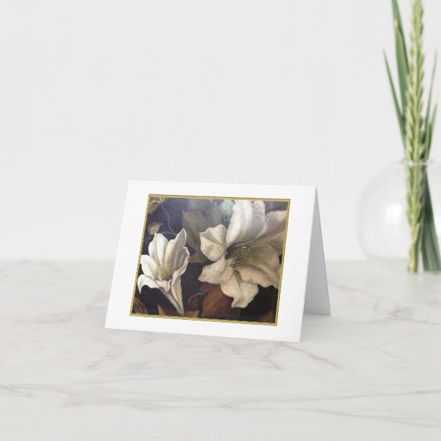 Tarjeta De Agradecimiento Lily Love Note (Anverso)