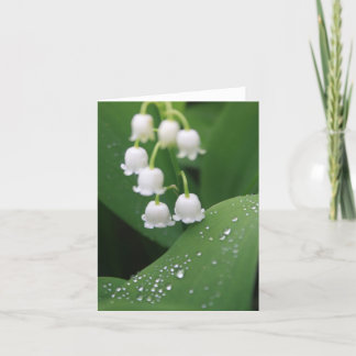 Tarjeta De Agradecimiento Lily of the Valley After the Rain Note Card