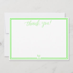 Tarjeta de agradecimiento (Lime Green)